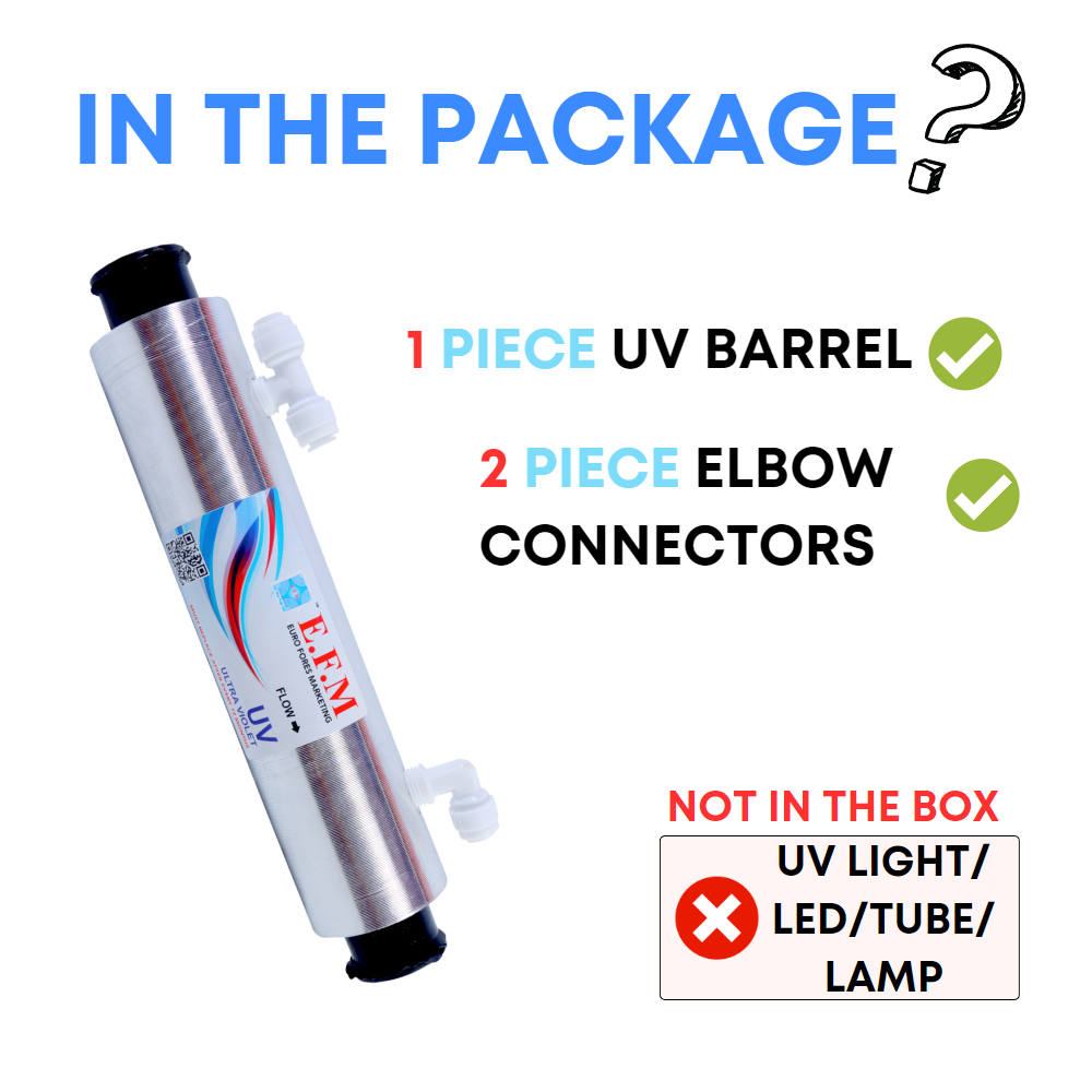 EFM Ultraviolet Lamp/LED UV Chamber for All Types OF Domestic RO Water Purifiers
