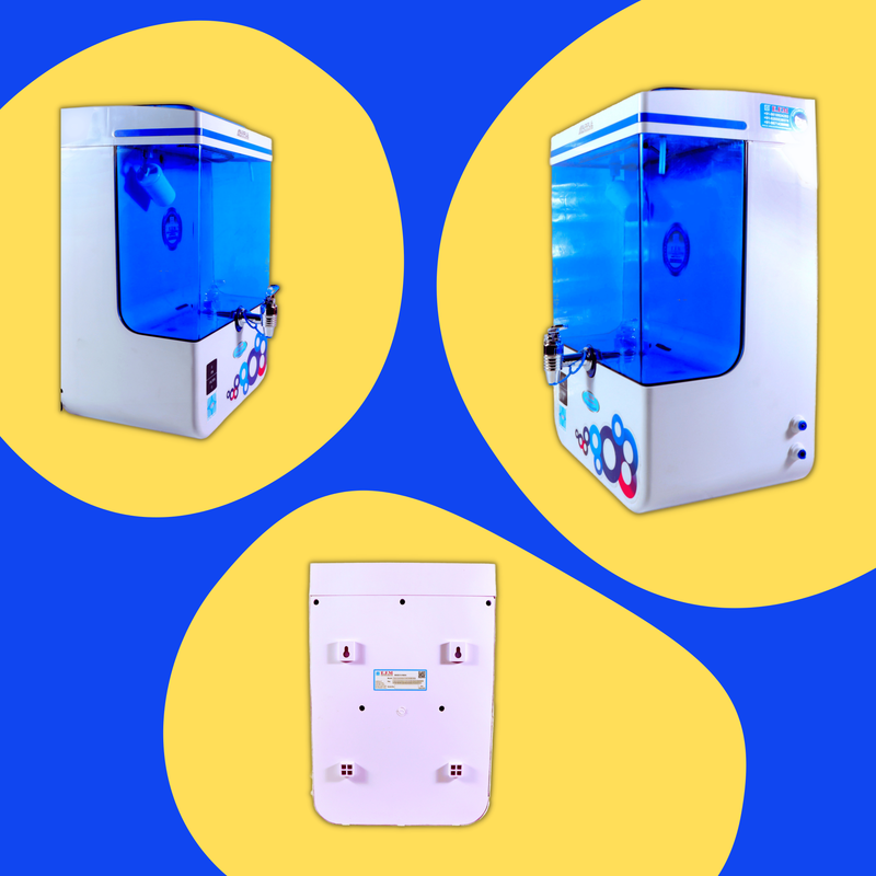 E.F.M PureX 10 L RO+UV+UF+TDS+MINERAL+ALK RO Water Purifier (White)