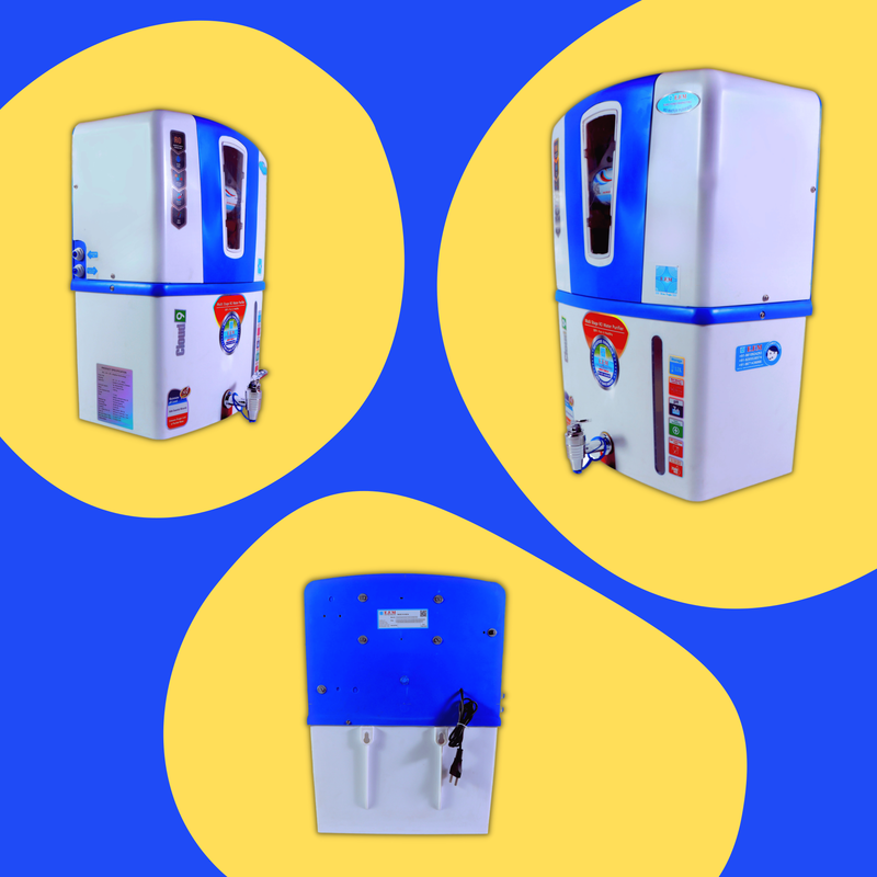 E.F.M Cloud-09 12 L RO+UV+UF+TDS+MINERAL+ALK+COPPER RO Water Purifier (White::Blue)