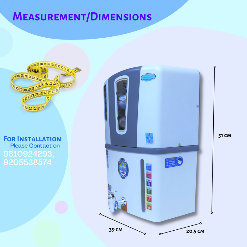 E.F.M Cloud-09 12 L RO+UV+UF+TDS+MINERAL+ALK+COPPER RO Water Purifier (White::Grey)