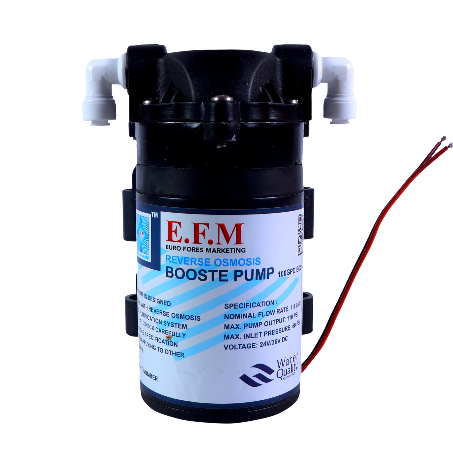 EFM Eco 75 GPD Booster Pump For All Types OF Domestic RO Water Purifiers