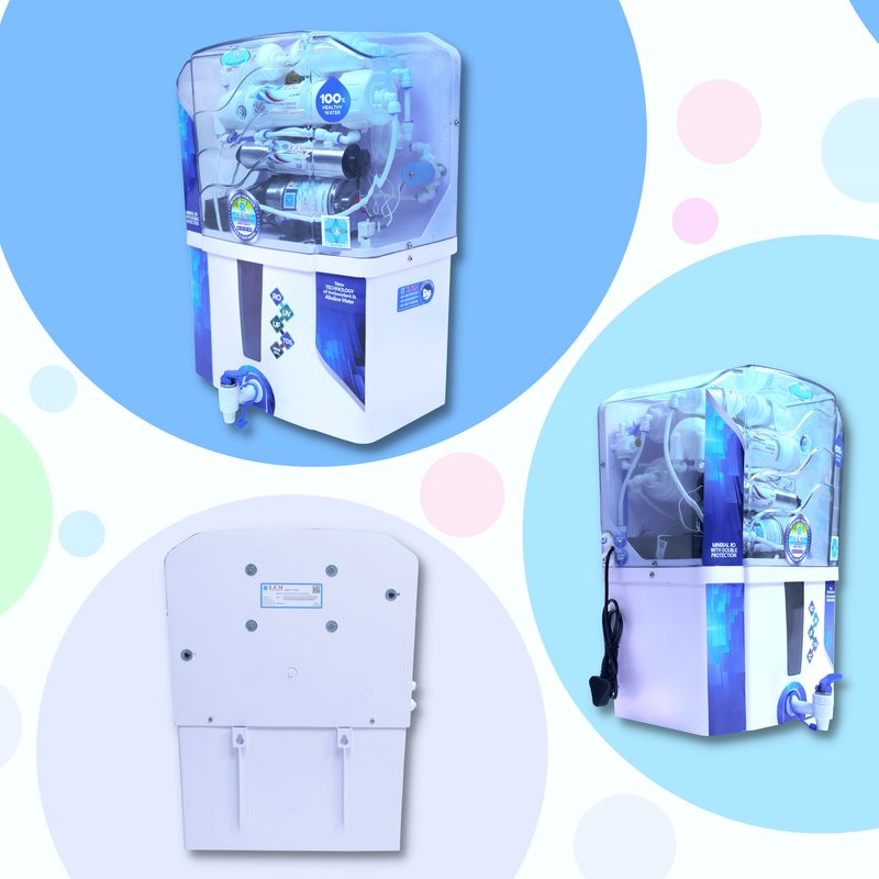 E.F.M Grace 12 L RO+UV+UF+TDS+MINERAL RO Water Purifier (White)