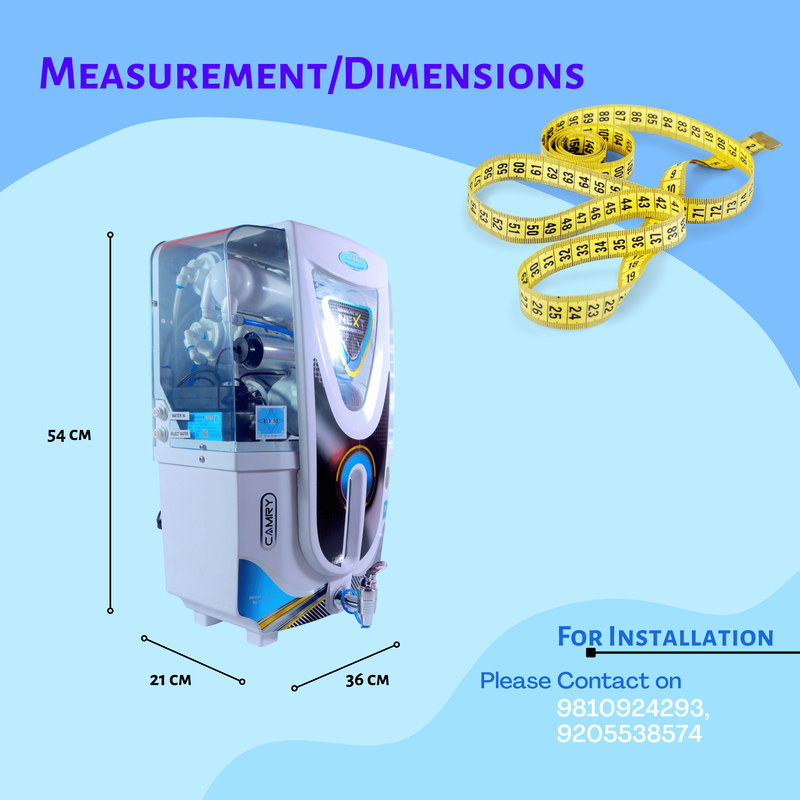 E.F.M Camry 10 L RO+UV+UF+TDS+MINERAL RO Water Purifier (White)