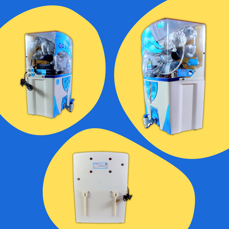 E.F.M Lotus 10 L RO+UV+UF+TDS+MINERAL RO Water Purifier (White)