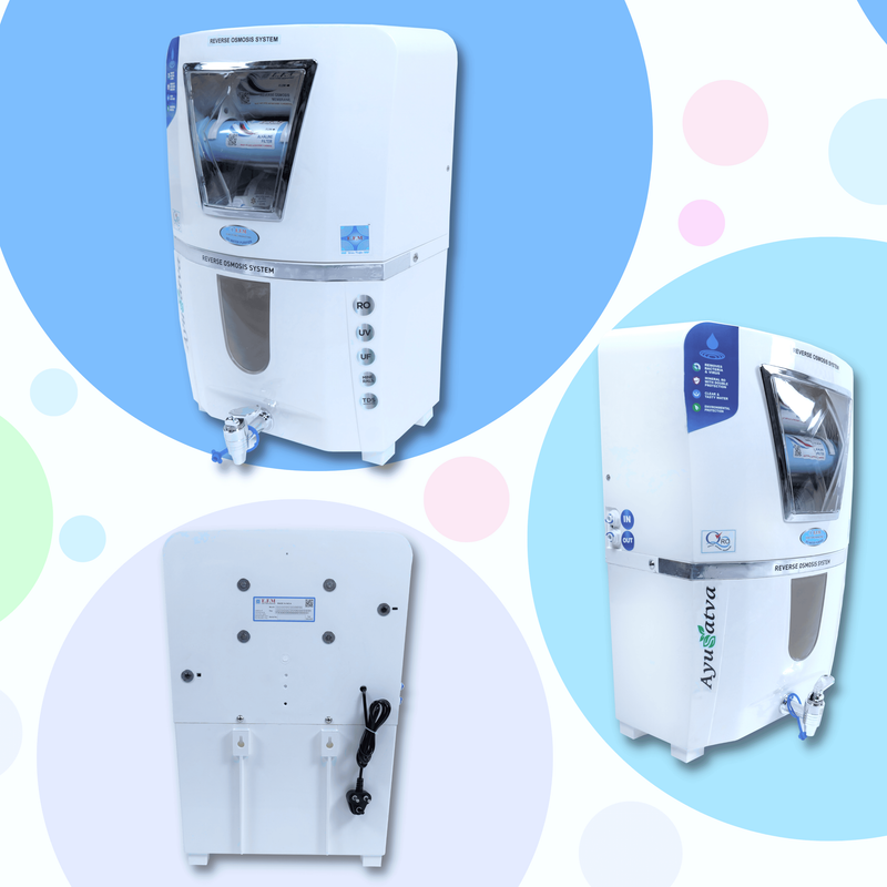 E.F.M Milky Multilife 10 L RO+UV+UF+TDS+MINERAL RO Water Purifier (White)