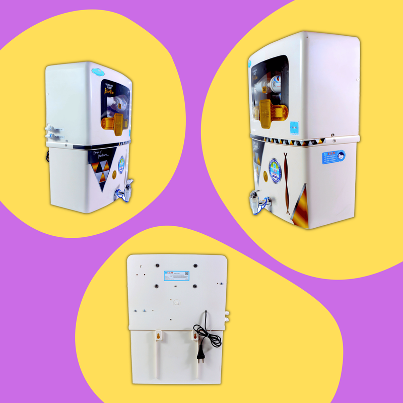 E.F.M Novo 10 L RO+UV+UF+TDS+MINERAL RO Water Purifier (White)