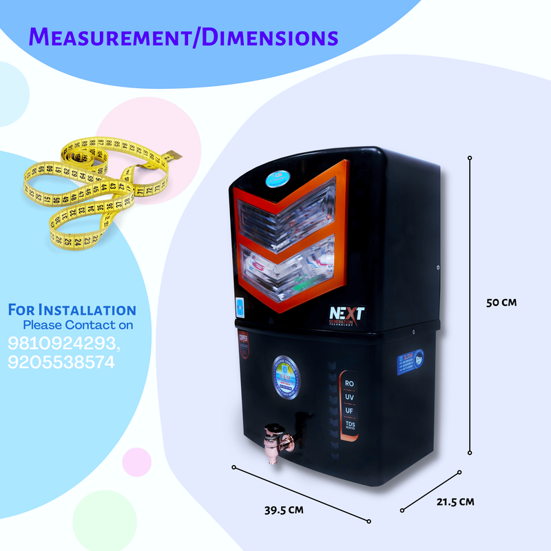 E.F.M Seven 12 L RO+UV+UF+TDS+MINERAL+ALK+COPPER RO Water Purifier (Black)