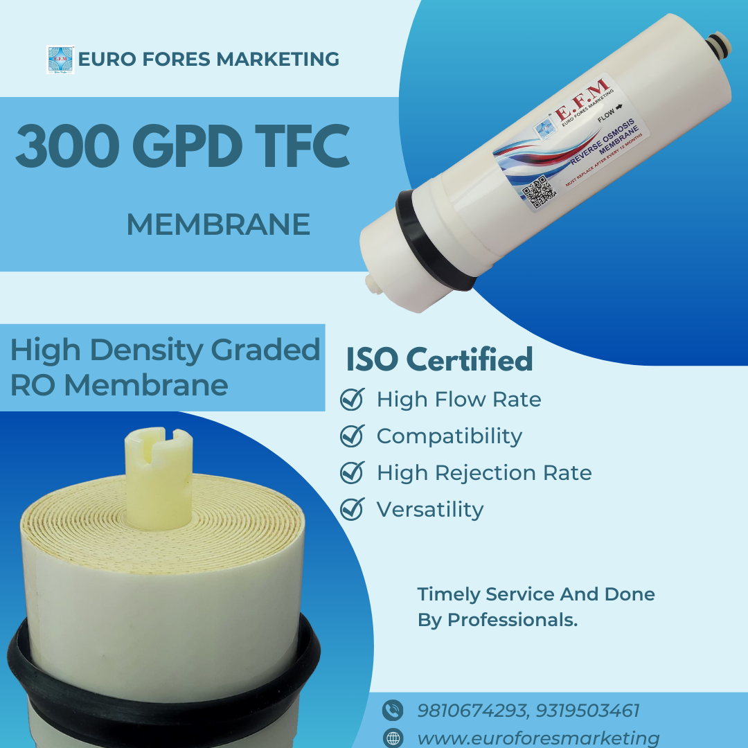 E.F.M High-Efficiency 300 GPD TFC RO Membrane for Commercial RO Plants