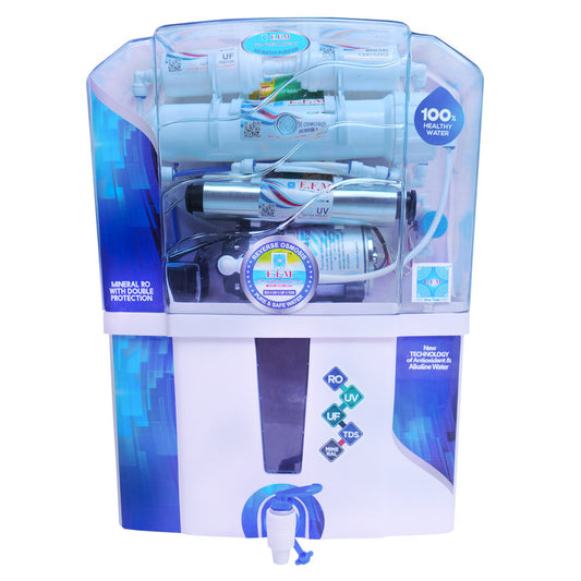 E.F.M Grace 12 L RO+UV+UF+TDS+MINERAL  RO Water Purifier (White)
