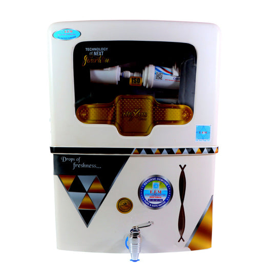 E.F.M Novo 10 L RO+UV+UF+TDS+MINERAL  RO Water Purifier (White)